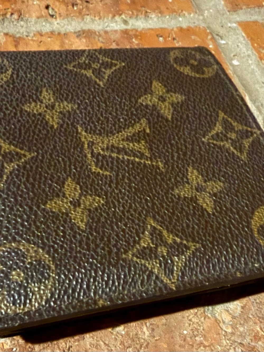 Louis Vuitton Monogram Card Holder in Brown and Gold Motif